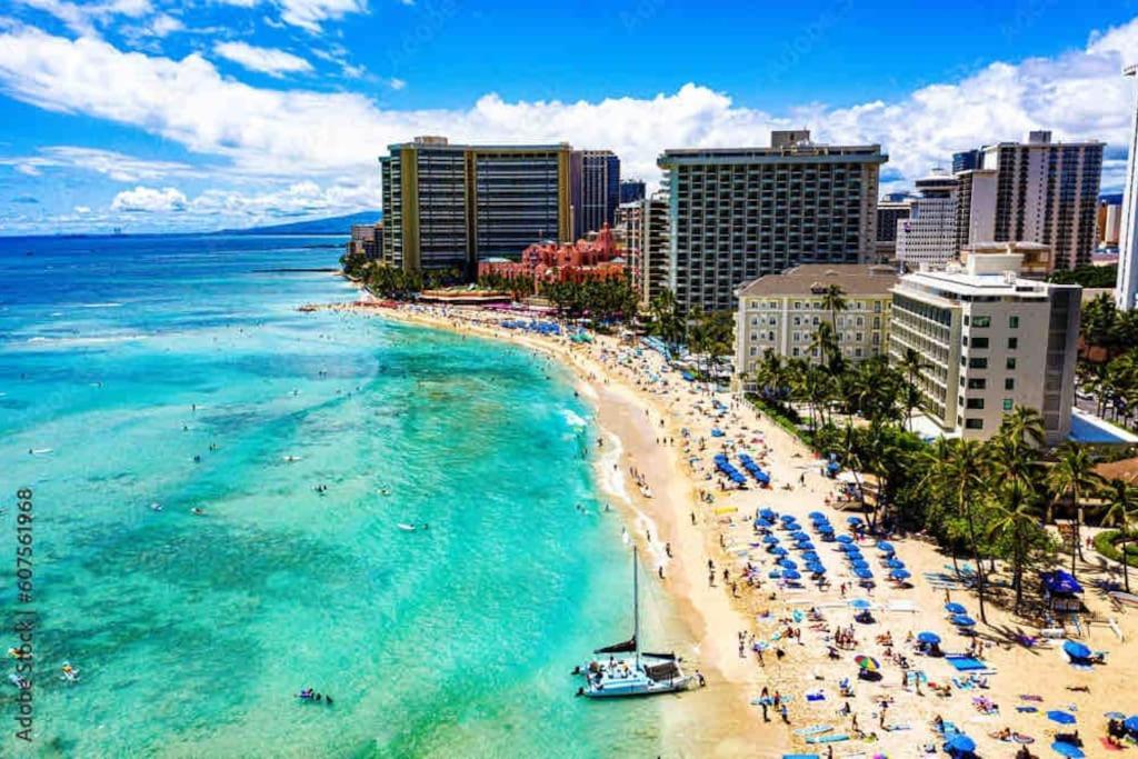 Seashore Waikiki Studio 1 Block From A Beach No Resort Fees Honolulu Eksteriør billede